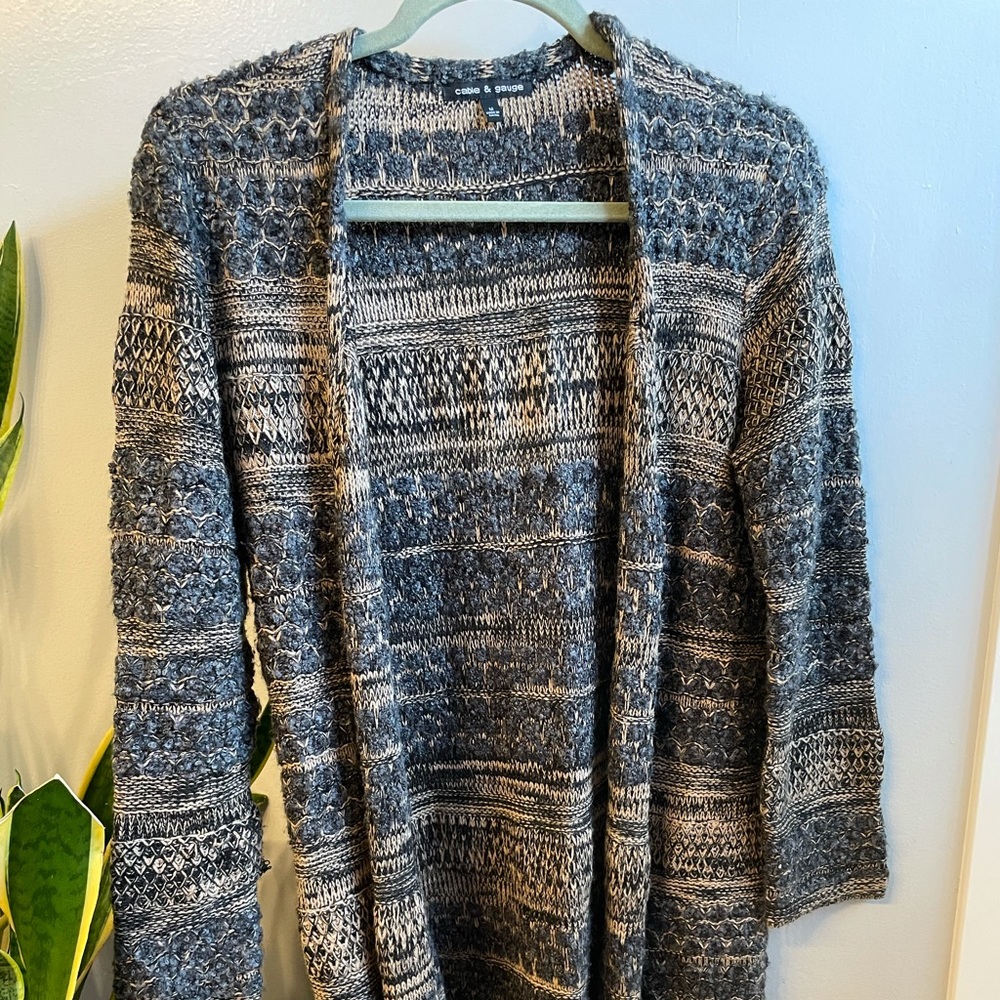 Cable & Gauge M Long Sweater